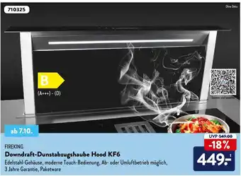 Aldi Süd Fireking Downdraft Dunstabzugshaube Hood KF6 Angebot