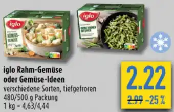 diska iglo Rahm-Gemüse oder Gemüse-Ideen 480/500 g Packung Angebot