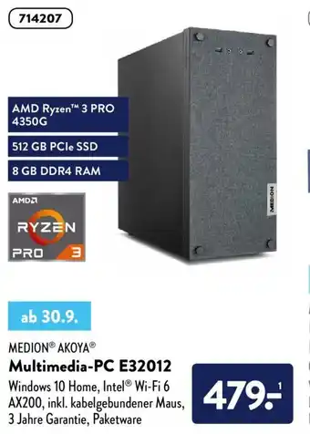 Aldi Nord Medion Akoya Multimedia PC E32012 Angebot