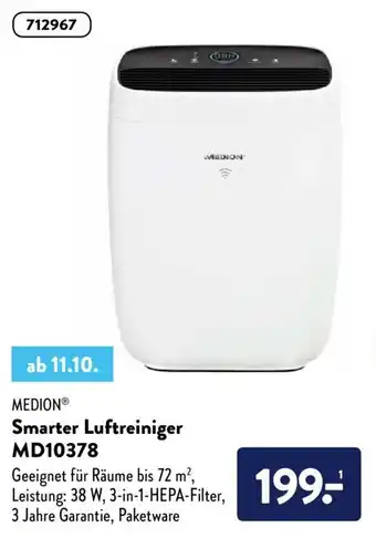 Aldi Nord Medion Smarter Luftreiniger MD10378 Angebot