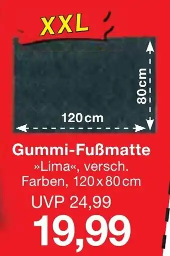 Jawoll Gummi Fußmatte Angebot