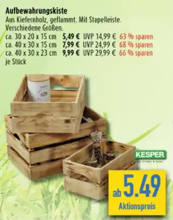 diska KESPER Aufbewahrungskiste Angebot