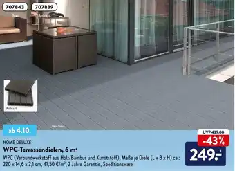 Aldi Nord Home Deluxe WPC Terrassendielen 6m Angebot