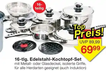 Jawoll 16 tlg. Edelstahl Kochtopf Set Angebot