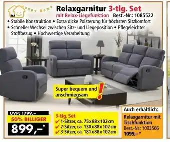 Norma24 Relaxgarnitur 3 tlg. Set Angebot