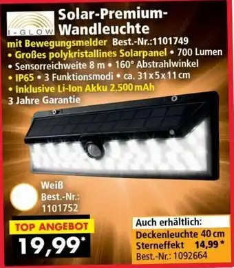 Norma24 Solar Premium Wandleuchte Angebot