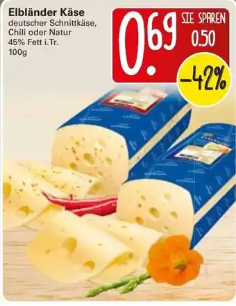 WEZ Elbländer Käse 100g Angebot