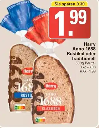 WEZ Harry Anno 1688 Rustikal oder Traditionell 500g Beutel Angebot