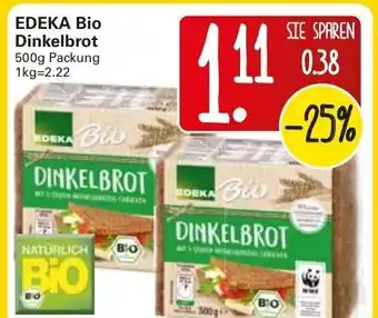 WEZ Edeka Bio Dinkelbrot 500g Angebot