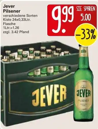 WEZ Jever Pilsener 24x0,33L Angebot