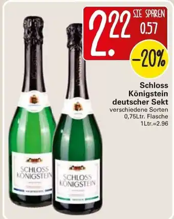 WEZ Schloss Königstein deutscher Sekt 0,75L Angebot