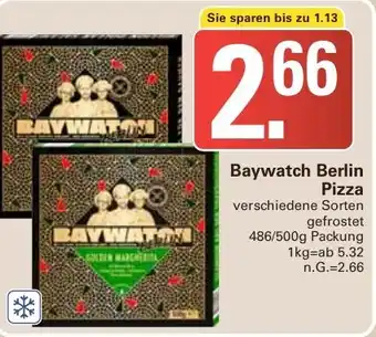 WEZ Baywatch Berlin Pizza 486/500g Packung Angebot