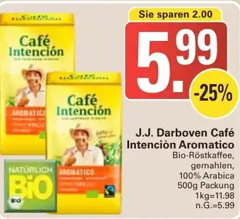 WEZ J.J. Darboven Café Intención Aromatico 500 g Packung Angebot