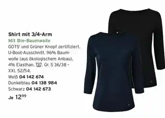 Tchibo Shirt 3/4 Arm Angebot