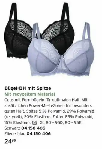 Tchibo Bügel BH mit Spitze Angebot