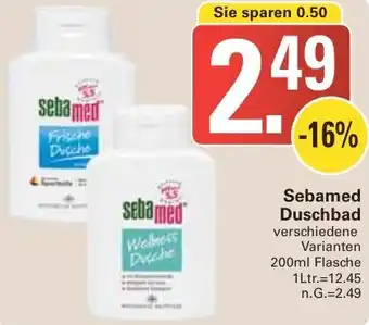 WEZ Sebamed Duschbad 200ml Flasche Angebot