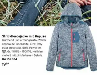 Tchibo Strickfleecejacke mit Kapuze Angebot