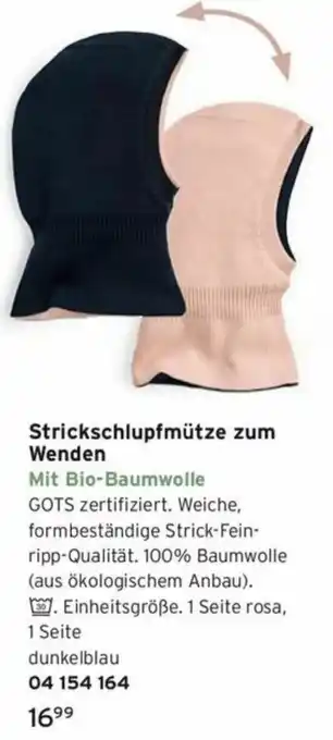 Tchibo Strickschlupfmütze zum Wenden Angebot