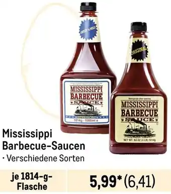 METRO Mississippi Barbecue-Saucen 1814 g Flasche Angebot