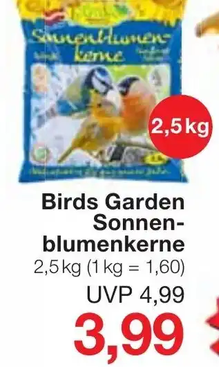 Jawoll Birds Garden Sonnenblumenkerne 2,5kg Angebot