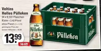 Meyer's Frischemarkt Veltins Helles Pülleken 24 x 0,33L Angebot