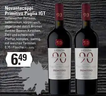 Meyer's Frischemarkt Novantaceppi Primitivo Puglia IGT 750ml Angebot