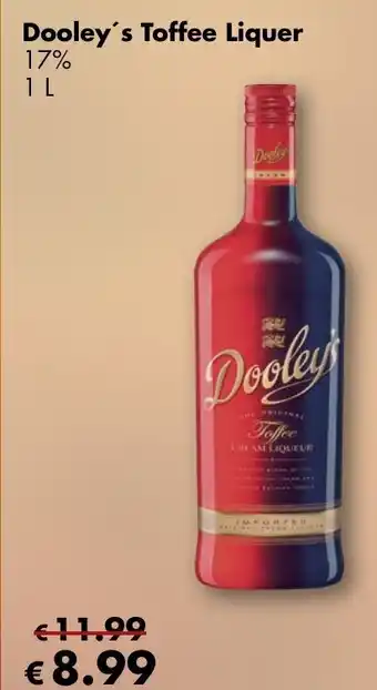 Travel Free Dooley's Toffee Liquer 1L Angebot