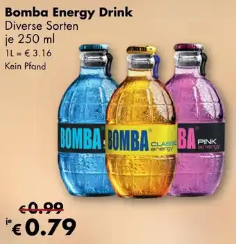 Travel Free Bomba Energy Drink 250ml Angebot