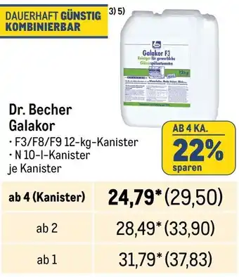 METRO Dr. Becher Galakor Angebot