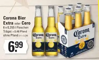 Meyer's Frischemarkt Corona Bier Extra oder Cero 6*355ml Angebot