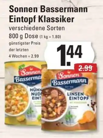 Meyer's Frischemarkt Sonnen Bassermann Eintopf Klassiker 800g Angebot