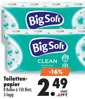 Mäc Geiz Big Soft Toilettenpapier 3-lagig Angebot