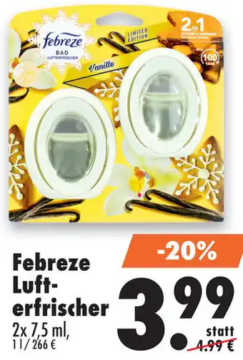 Mäc Geiz Febreze Lufterfrischer 2x7,5 ml Angebot