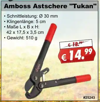 Stabilo Fachmarkt Amboss Astschere Tukan Angebot