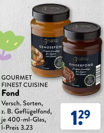 Aldi Süd GOURMET FINEST CUISINE Fond 400 ml Glas Angebot