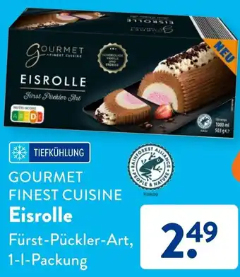 Aldi Süd GOURMET FINEST CUISINE Eisrolle 1 L Packung Angebot