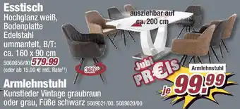 Poco Esstisch oder Armlehnstuhl Angebot