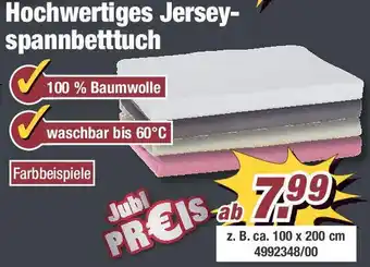 Poco Hochwertiges Jerseyspannbetttuch Angebot