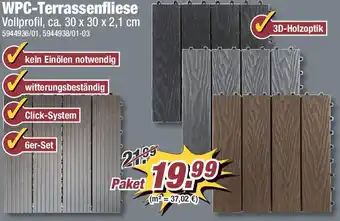 Poco WPC-Terrassenfliese Angebot