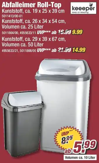 Poco keeeper Abfalleimer Roll-Top Angebot