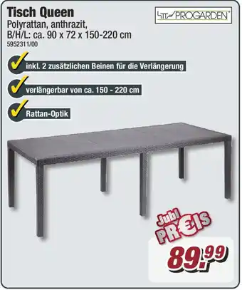 Poco PROGARDEN Tisch Queen Angebot