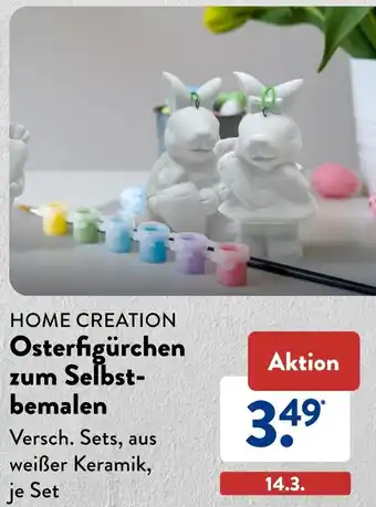 Aldi Süd HOME CREATION Osterfigürchen zum Selbstbemalen Angebot