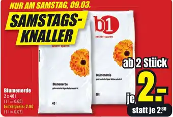 B1 Discount Baumarkt b1 Blumenerde 40L Angebot