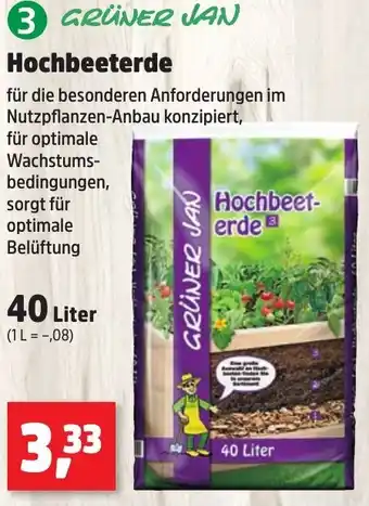 Thomas Philipps GRÜNER JAN Hochbeeterde 40 Liter Angebot