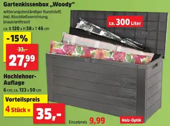 Thomas Philipps Gartenkissenbox ,,Woody" ca. 300 Liter Angebot