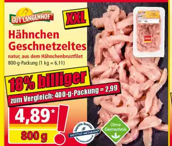 Norma Gut Langenhof Hähnchen Geschnetzeltes 800g Angebot