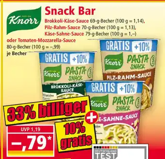 Norma Knorr Snack Bar Angebot