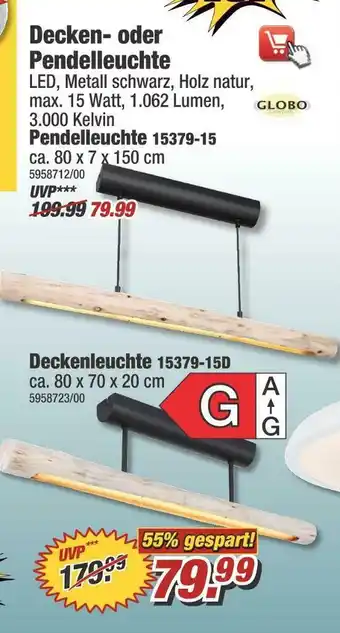 Poco Globo decken- oder pendelleuchte Angebot