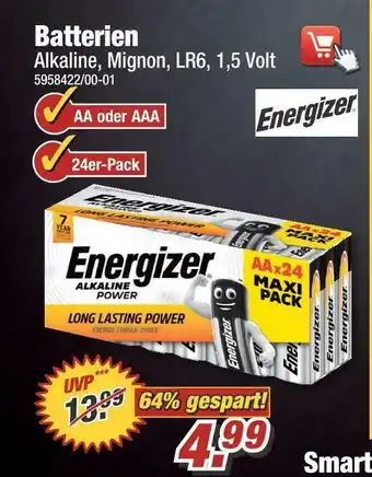 Poco Energizer batterien Angebot