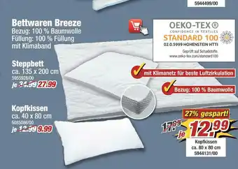 Poco Kopfkissen oder steppbett Angebot